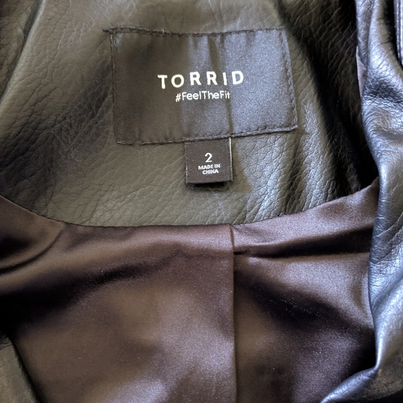 Torrid Faux Leather Relaxed Moto Jacket - Picture 7 of 7